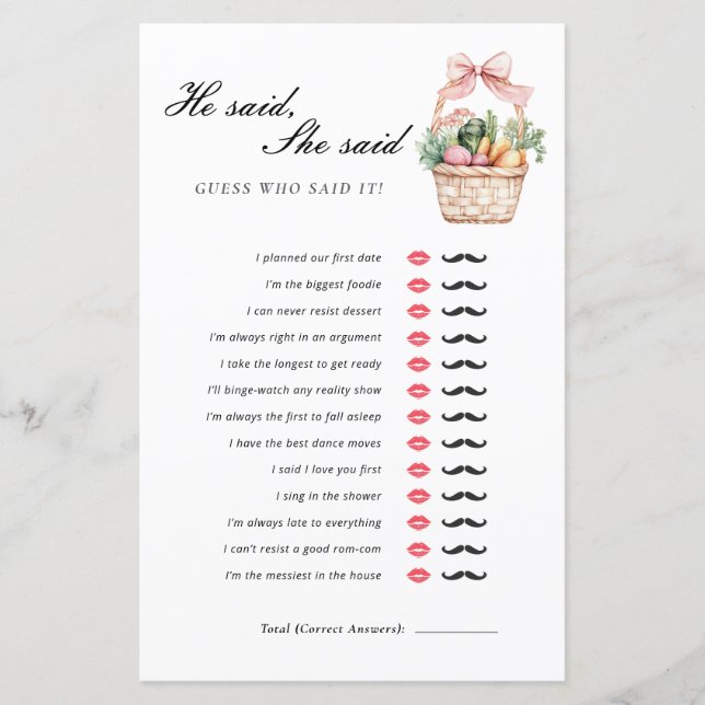 Il A Dit Qu'Elle A Dit Fresh Hors Du Jeu De Mariag (Devant)