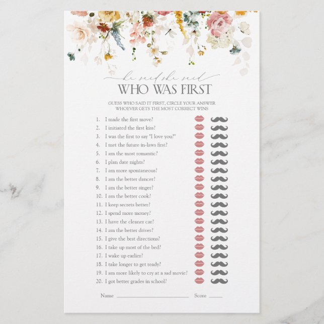 Il A Dit Qu'Elle A Dit Jardin Fleurs Fête des mari (Devant)