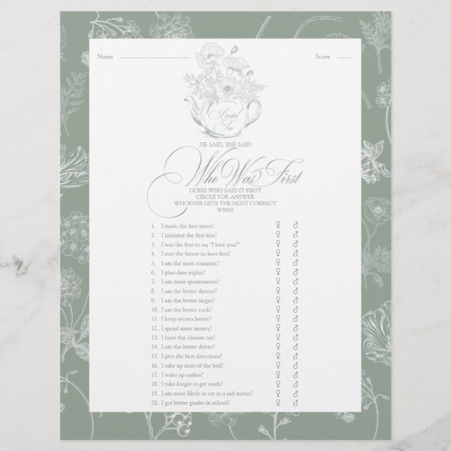 Il a dit qu'elle a dit le jeu de Fête des mariées (Devant)