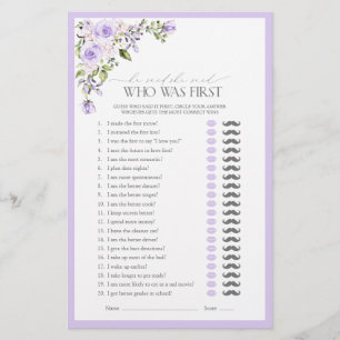 Il A Dit Qu'Elle A Dit Lilac Floral Fête des marié