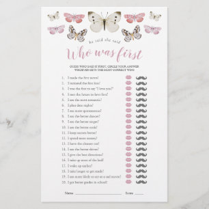 Il A Dit Qu'Elle A Dit Pink Butterflies Douche Jeu