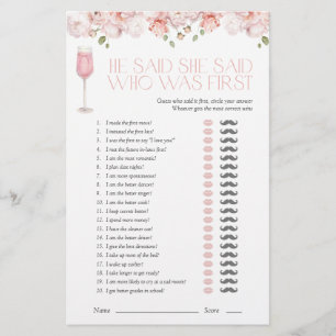 Il A Dit Qu'Elle A Dit Pink Floral Fête des mariée