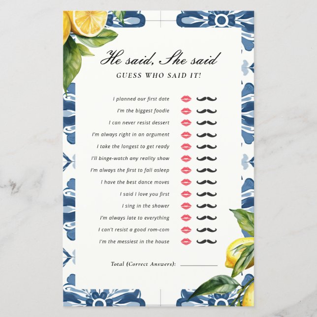 Il A Dit Qu'Elle A Dit Positano Fête des mariées J (Devant)