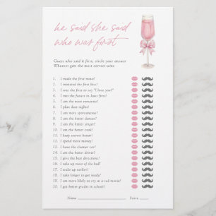 Il a dit qu'elle a dit Rose Champagne Jeu de maria