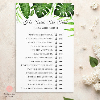 Il A Dit Qu'Elle A Dit Tropical Fête des mariées G