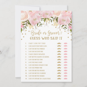 Il a dit qu'elle avait dit jeu de Baby Shower pour