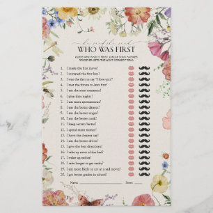 Il A Dit Qu'Elle Avait Pressé Floral Fête des mari