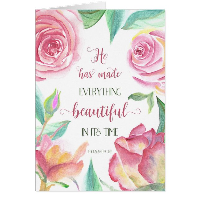 Il A Fait Tout Beau Ecclésiaste 3:11 (Devant)