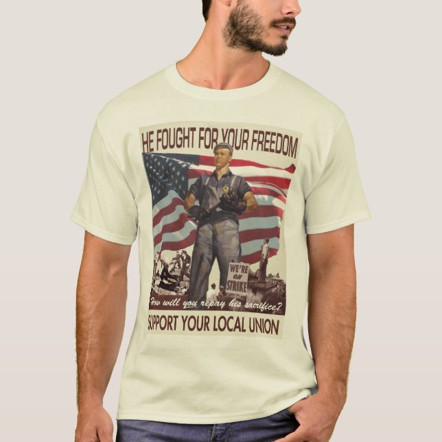 Il a lutté pour votre liberté -- T-shirt de (Devant)