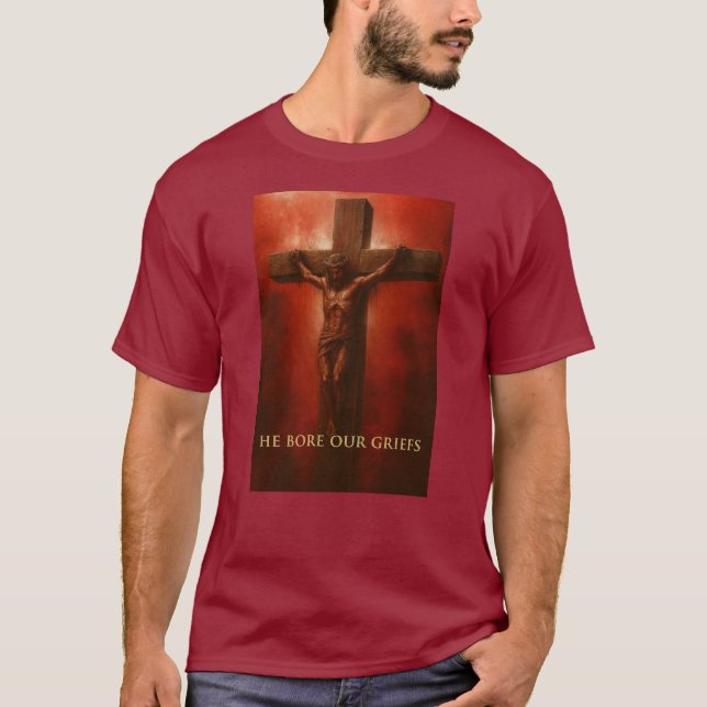 ✝️ Il a porté nos peines - T-Shirt (Devant)