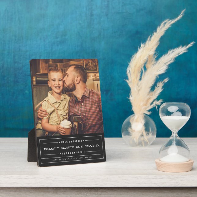 Il Avait Ma Plaque De Fête des pères Dos (Côté)