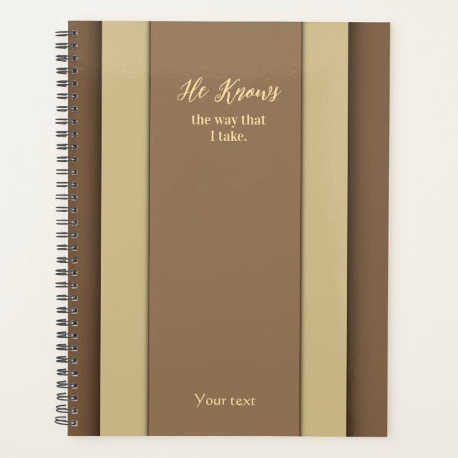 Il connaît la façon dont je prends planificateur B (Devant)