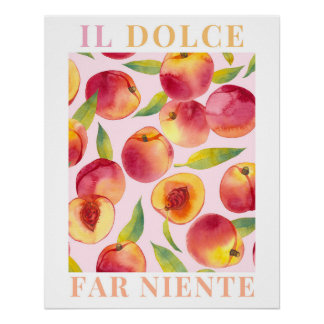 Il Dolce Far Niente, Poster de Pêche murale italie