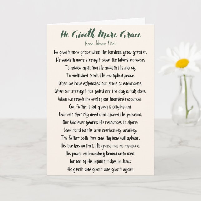 Il Donne Plus De Grace Carte Pliée (Petite plante)