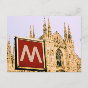 il Duomo via le métro - Milano, Italie Carte posta