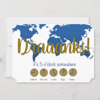 il est 5 heures quelque part Brunch Invitation