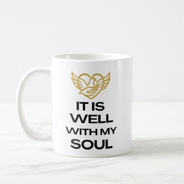 Il est bien avec mon âme - Tasse à café (Gauche)