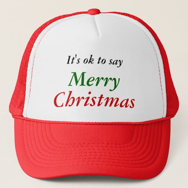 Il est correct de dire le casquette de Joyeux Noël (Devant)