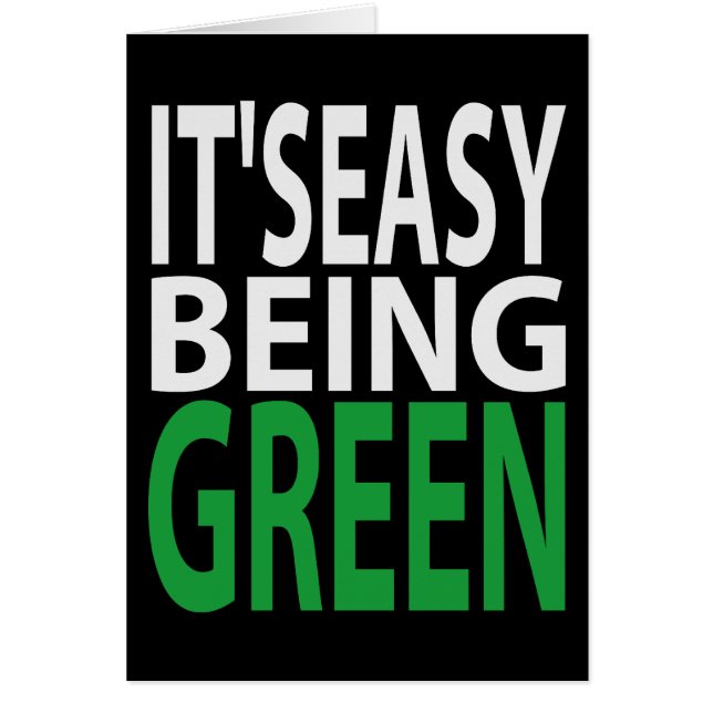 IL EST FACILE D'ÊTRE VERT (Devant)