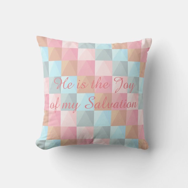 Il est la joie de mon Coussin Pastel salut (Recto)