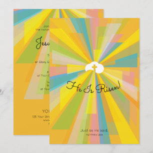 Il est les invitations levées de service de Pâques