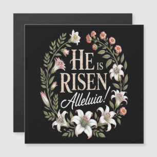 Il Est Ressuscité Alleluia Floral Pâques Chrétien