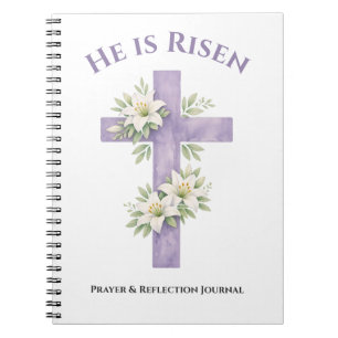 Il est ressuscité Croix florale Journal de prière 