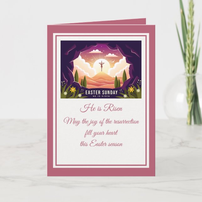 Il Est Ressuscité" Joyeux Pâques - Personnalisable (Devant)