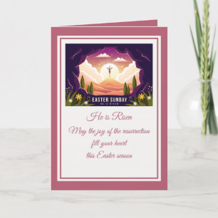 Il Est Ressuscité" Joyeux Pâques - Personnalisable
