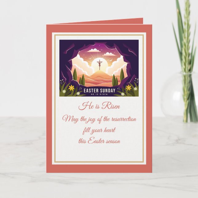 Il Est Ressuscité" Joyeux Pâques - Personnalisable (Devant)