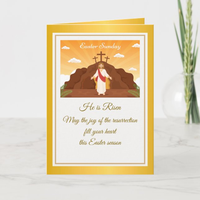 Il Est Ressuscité" Joyeux Pâques - Personnalisable (Devant)