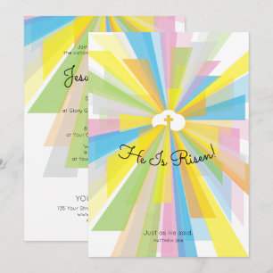 Il Est Risqué Service Pâques Invitations