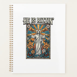 Il est Rizzin Vintage Pâques Vitrail T-Shirt De