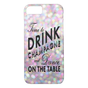 Il est temps de boire Champagne iPhone 7 Coque en 