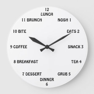 Il est temps de manger une grande horloge