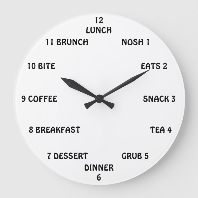 Il est temps de manger une grande horloge (Recto)
