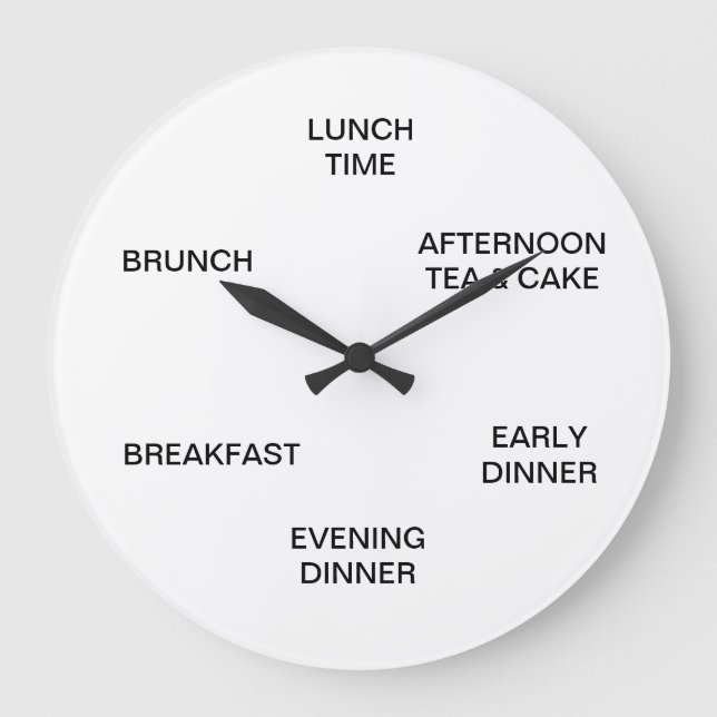 Il est temps de manger une grande horloge (Recto)