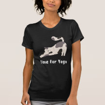 Il est temps de yoga t-shirt chat mignon
