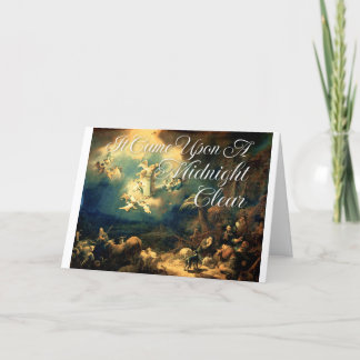 Il est venu en cette nuit claire Carte de Noël  