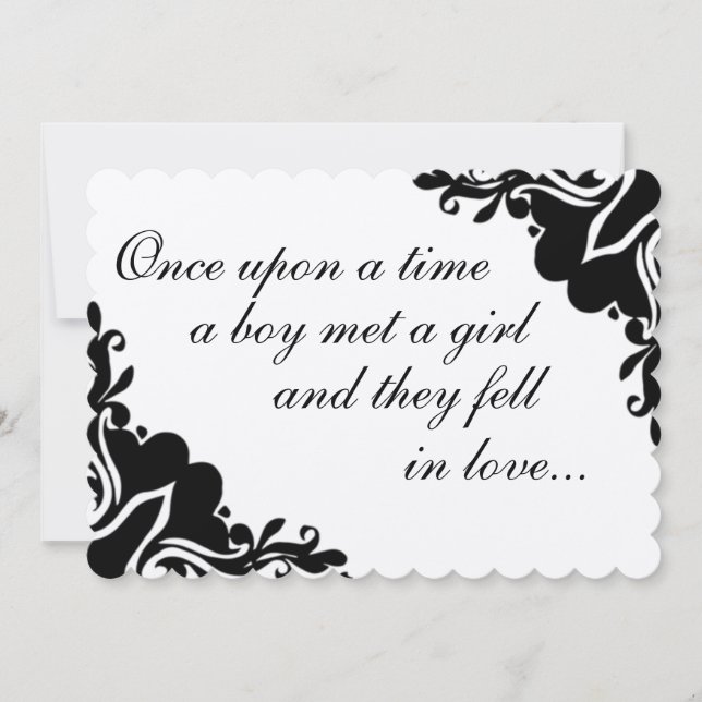 Il était une fois... Faire-part de mariage (Devant)