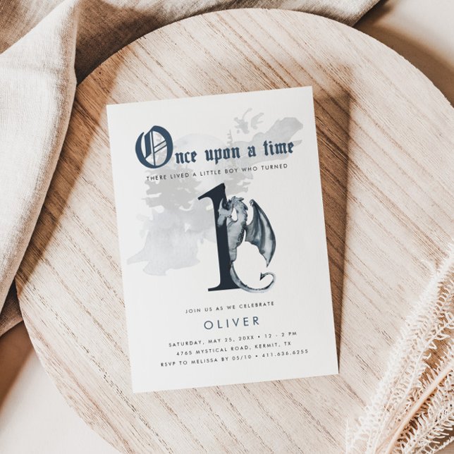 Il était une fois | Invitation Dragon 1er Annivers (Créateur téléchargé)