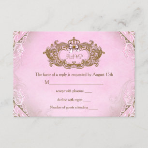 Il était une fois princesse Birthday RSVP