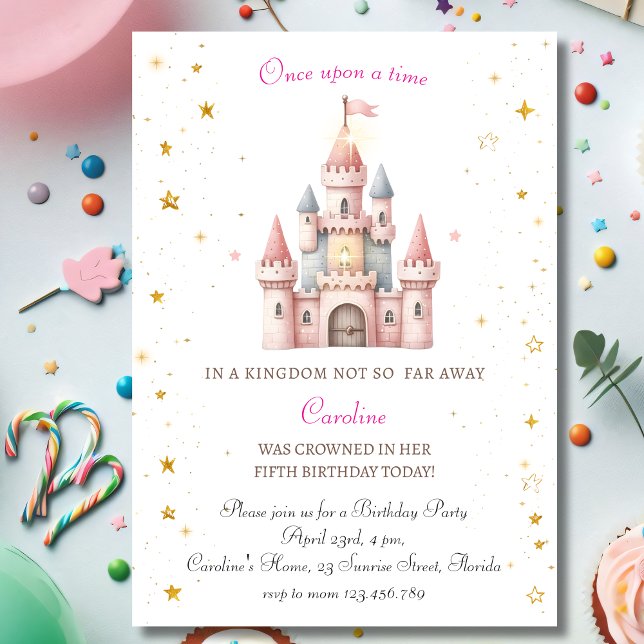 Il était une fois, Princesse Invitation d'annivers (Créateur téléchargé)