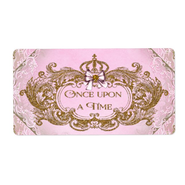 Il était une fois une bouteille d'eau Étiquettes (Devant)