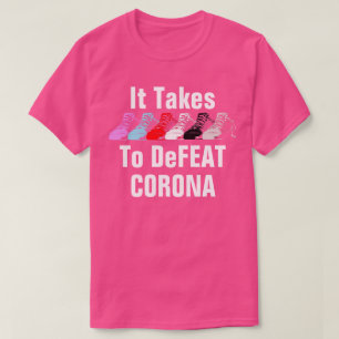 Il faut 6 pieds pour vaincre le T-shirt Coronaviru