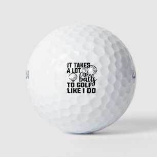 Il faut beaucoup de balles au golf comme moi