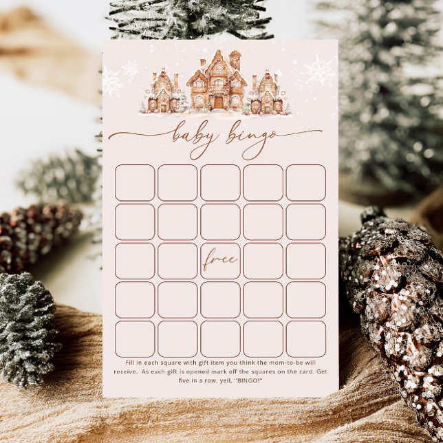 Il faut un village Baby shower d'hiver Bingo Jeu (Créateur téléchargé)