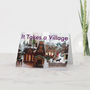 Il faut une carte de Noël de village