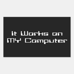 Il fonctionne sur MY Computer Sticker art