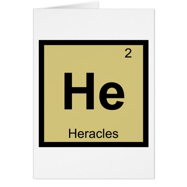 Il - Héraclès Tableau Périodique Chimie Grecque (Devant)